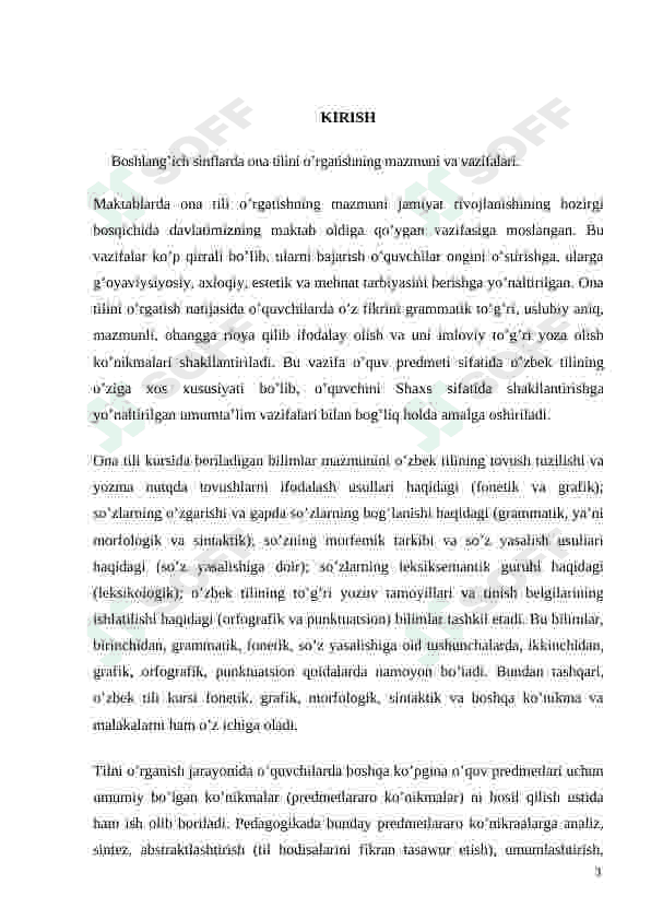 Boshlangʻich sinflarda ona tilini o'rgatishning mazmuni va vazifalarini takomillashtirish 3