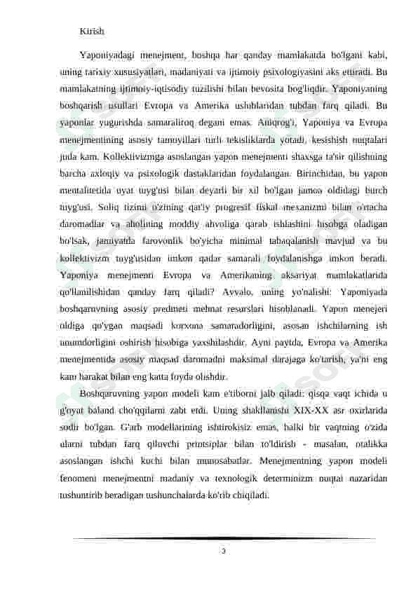 Menejmentning Yapon modeli va uning mazmuni 3