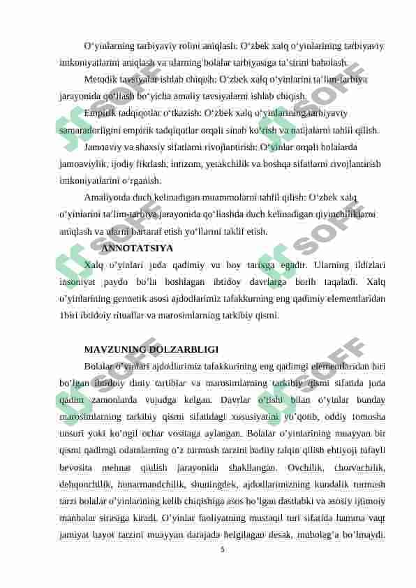 Kichik  maktab yoshdagi bolalarni tarbiyalashda ozbek xalq oyinlarining ahamiyati 5