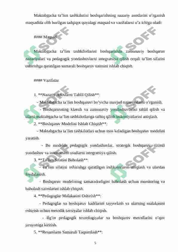 MAKTABGACHA TA’LIM MUASSASALARIDA MARKETING XIZMATI FAOLIYATINI TASHKIL ETISH 5