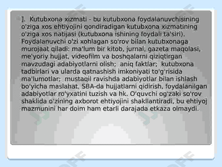 Biblografik axborot xizmat turlari 3