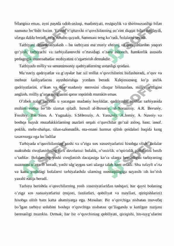 TARBIYAVIY JARAYONDA G'OYAVIY SIYOSIY AXLOQIY TARBIYANI TASHKIL ETISH 6