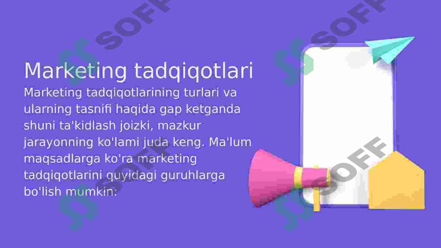 MARKETING TADQIQOTLARI 3