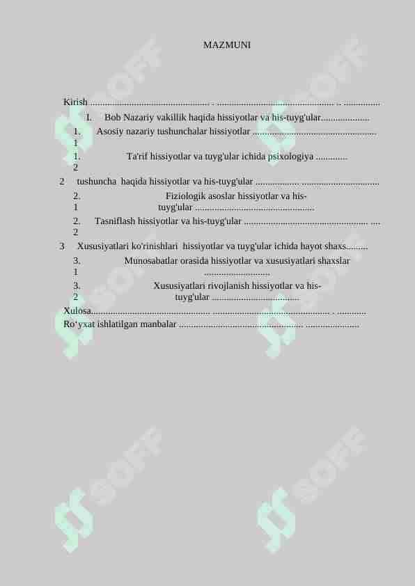 Nazariy vakillik haqida hissiyotlar va his-tuyg'ular. Ta'rif hissiyotlar va tuyg'ular ichida psixologiya. Tushuncha haqida hissiyotlar va his-tuyg'ular. Fiziologik asoslar hissiyotlar va his-tuyg'ular. Tasniflash hissiyotlar va his-tuyg'ular. Xususiyatlari ko'rinishlari hissiyotlar va tuyg'ular ichida hayot shaxs.
