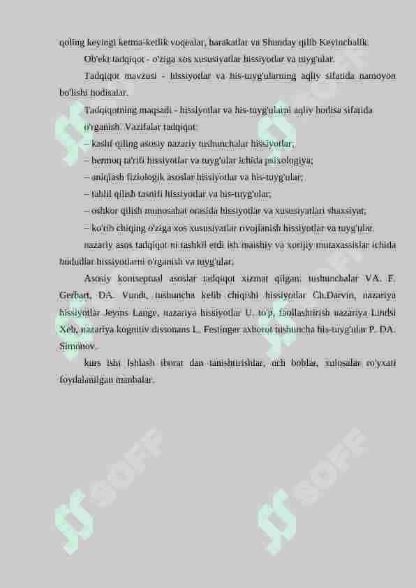 Nazariy vakillik haqida hissiyotlar va his-tuyg'ular. Ta'rif hissiyotlar va tuyg'ular ichida psixologiya. Tushuncha haqida hissiyotlar va his-tuyg'ular. Fiziologik asoslar hissiyotlar va his-tuyg'ular. Tasniflash hissiyotlar va his-tuyg'ular. Xususiyatlari ko'rinishlari hissiyotlar va tuyg'ular ichida hayot shaxs. 3