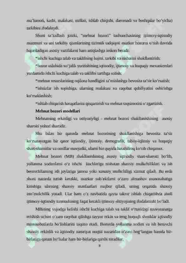 MEXNAT BOZORI 8