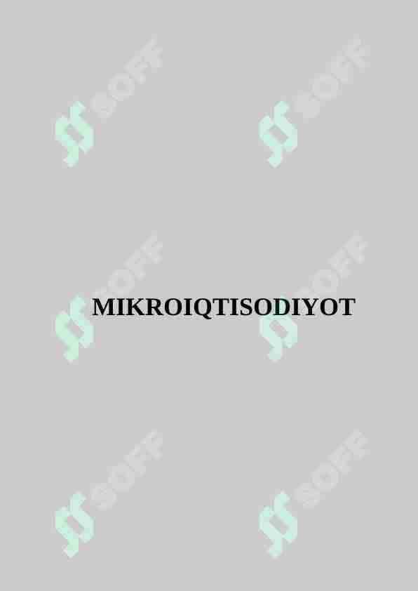 MIKROIQTISODIYOT