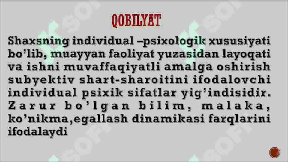 O'qituvchi faoliyatida pedagogik qobiliyat 6