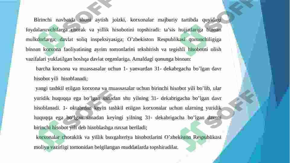 MOLIYAVIY XISOBOT TURLARI 3