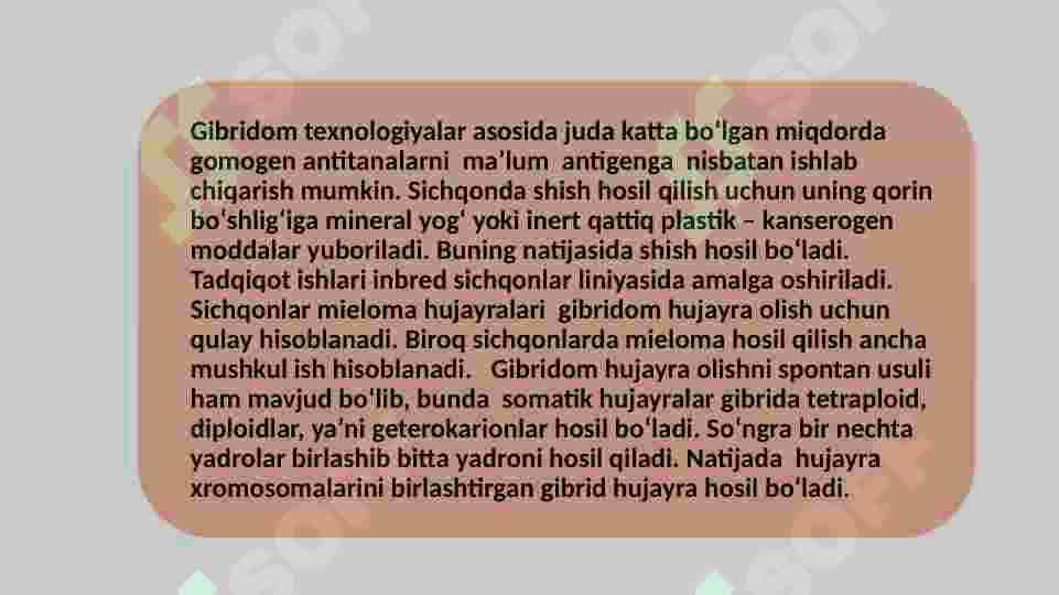 Monoklonal  antitelalar olish 5