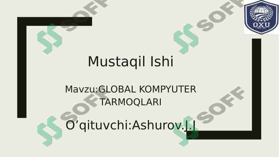 Global kompyuter tarmoqlari
