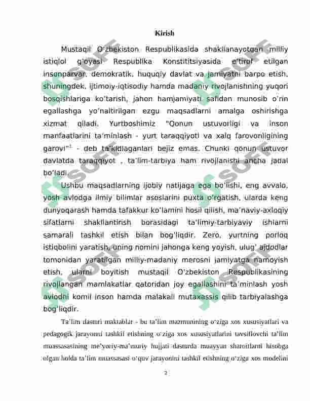 Maktabni boshqarish va unga rahbarlik qilishning qonun-qoidalari 2