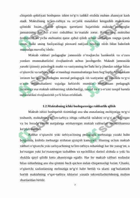 Maktabni boshqarishda maktab direktorining vazifalari 7