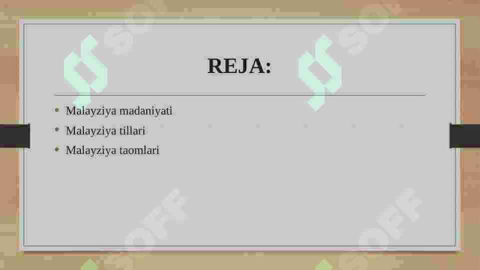 Malayziya mamlakatining siyosati 2