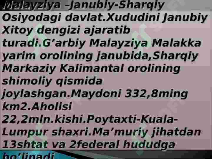 Malayziya ta`lim tizimi 3