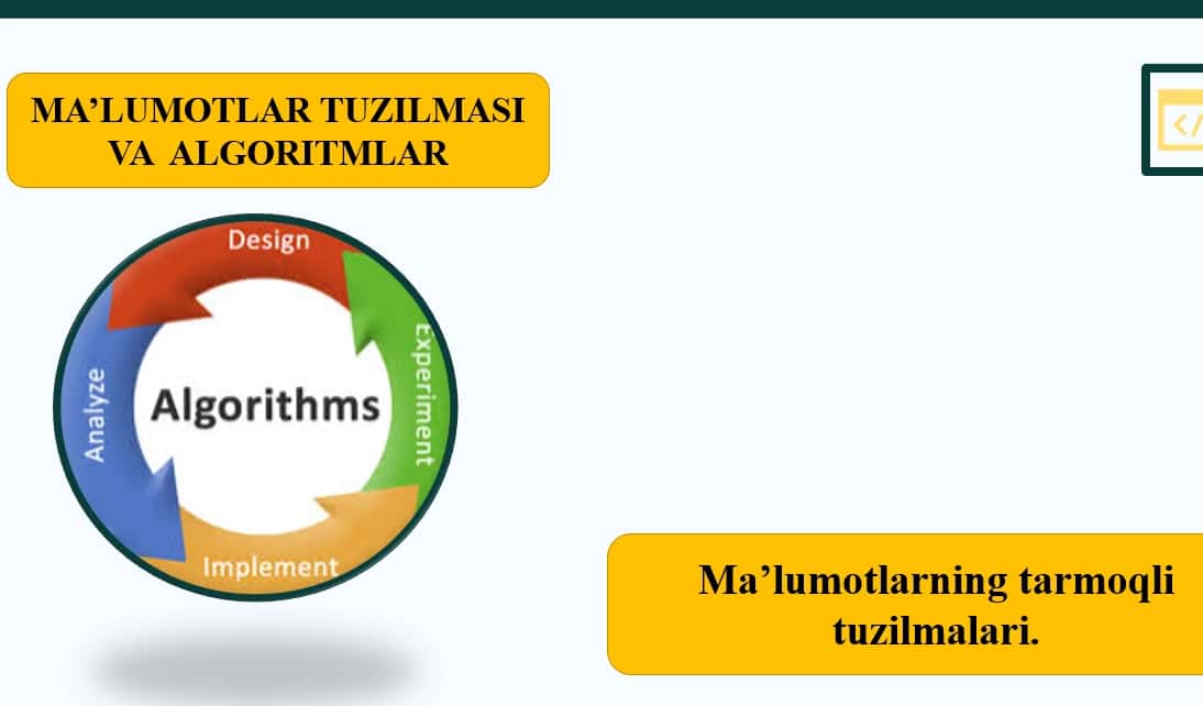 Ma’lumotlarning tarmoqli tuzilmalari 1
