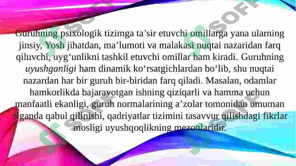 Kichik guruhlardagi dinamik jarayonlar 7