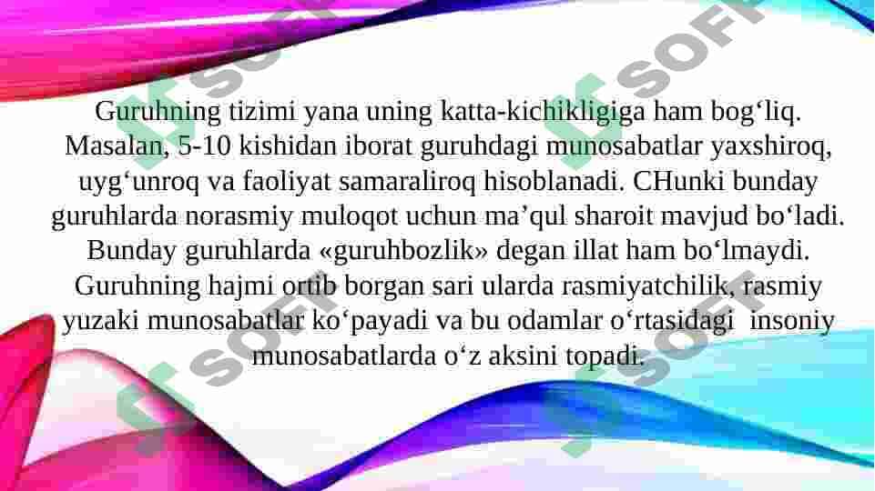 Kichik guruhlardagi dinamik jarayonlar 8