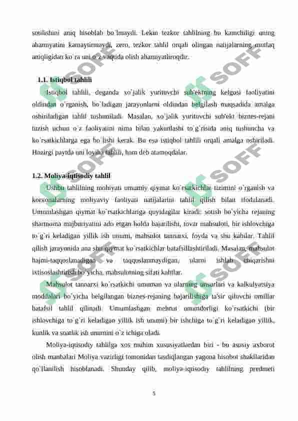 Iqtisodiy tahlilning turlari 5