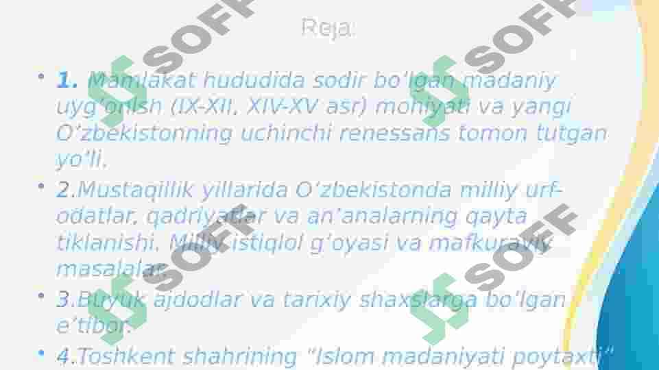 MUSTAQILLIK YILLARIDA O‘ZBEKISTONNING MA’NAVIY VA MADANIY TARAQQIYOTI 2