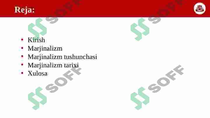 Marjinalizm va uning nomoyondalari 2