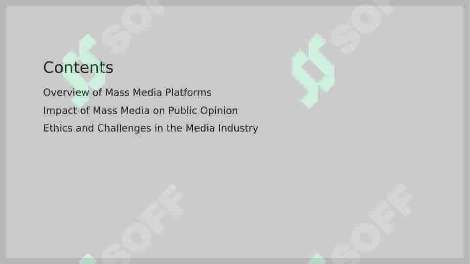 Mass media 2