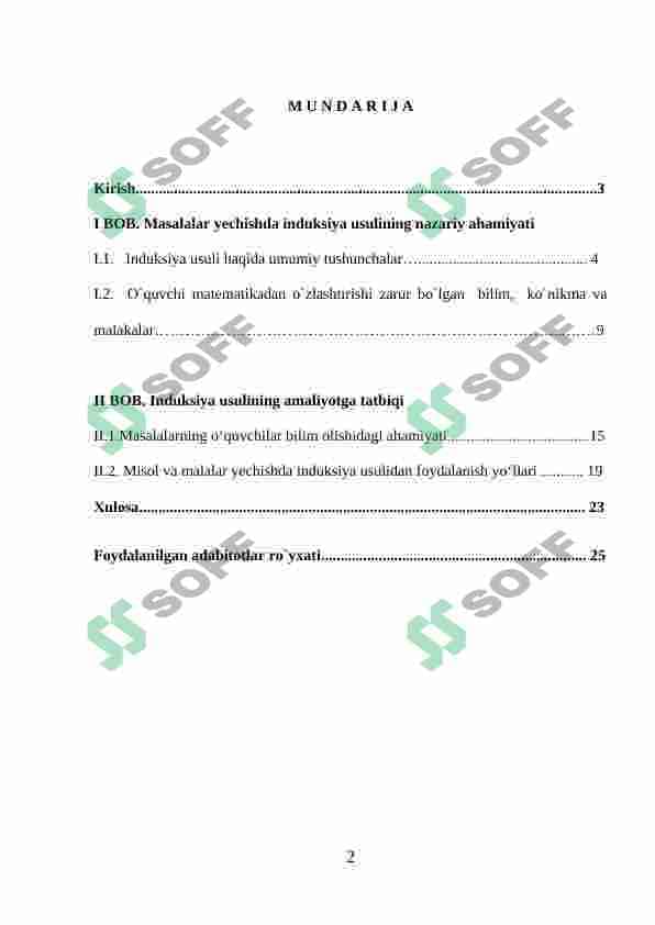 Matematik induksiya metodi 2