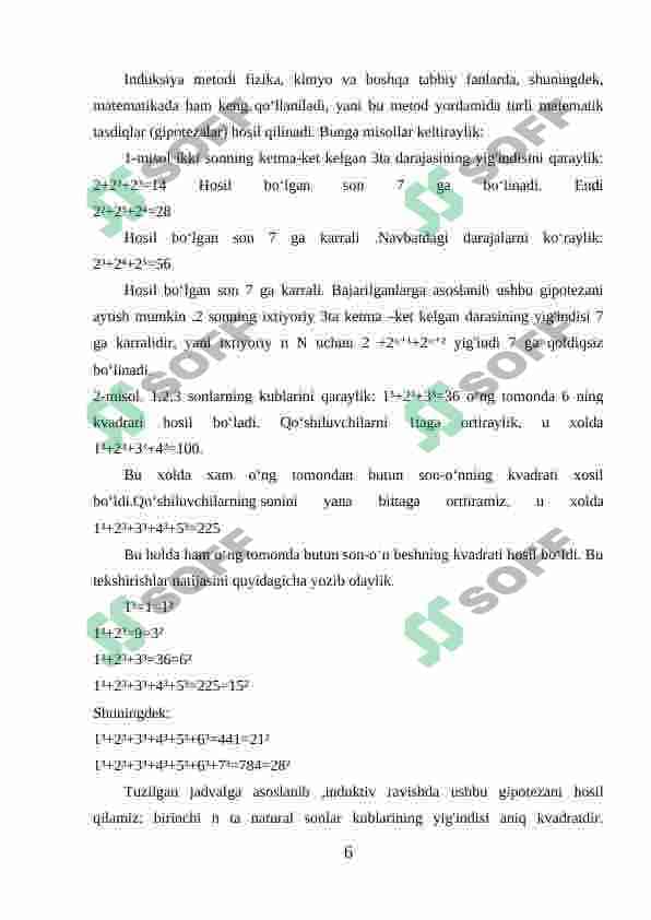Matematik induksiya metodi 6