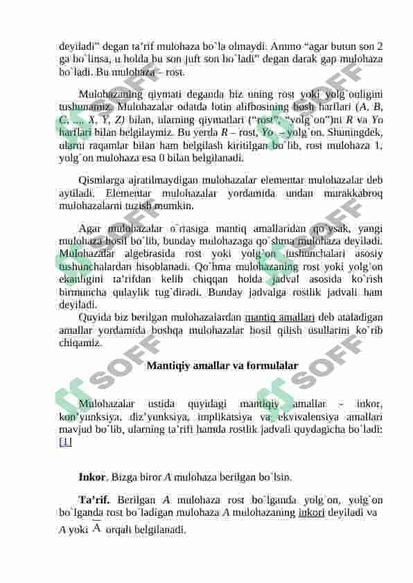 Matematik mantiq elementlari 2