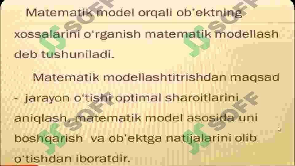Matematik modellashtirish 3