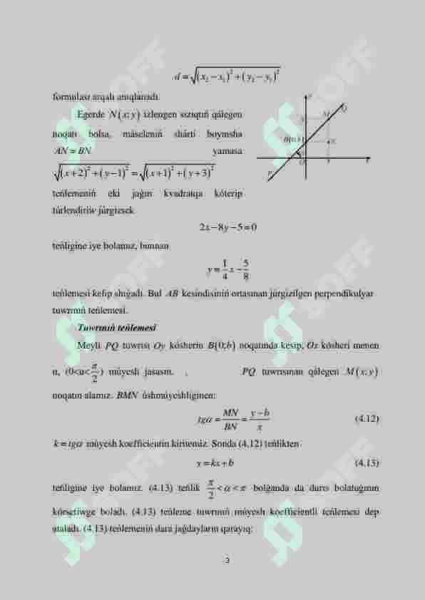 SIZIQLI TEŃLEMELER SISTEMASI 3
