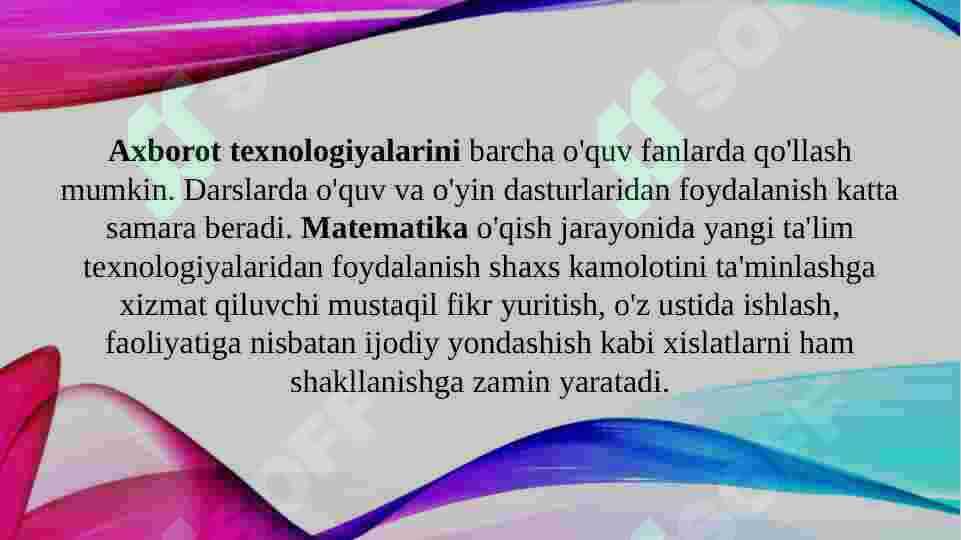 Boshlang'ich sinfda matematika o'qitish o'quv vositalar Boshlang'ich sinflarda matamatikadan o'quv jarayonida ko'rgazmalardan foydalanish 3