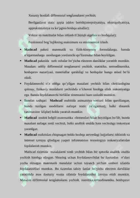 MathCAD dasturi 3