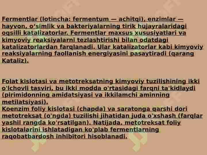 Fermentlarni ishlab chiqarish texnalogiyasi 3