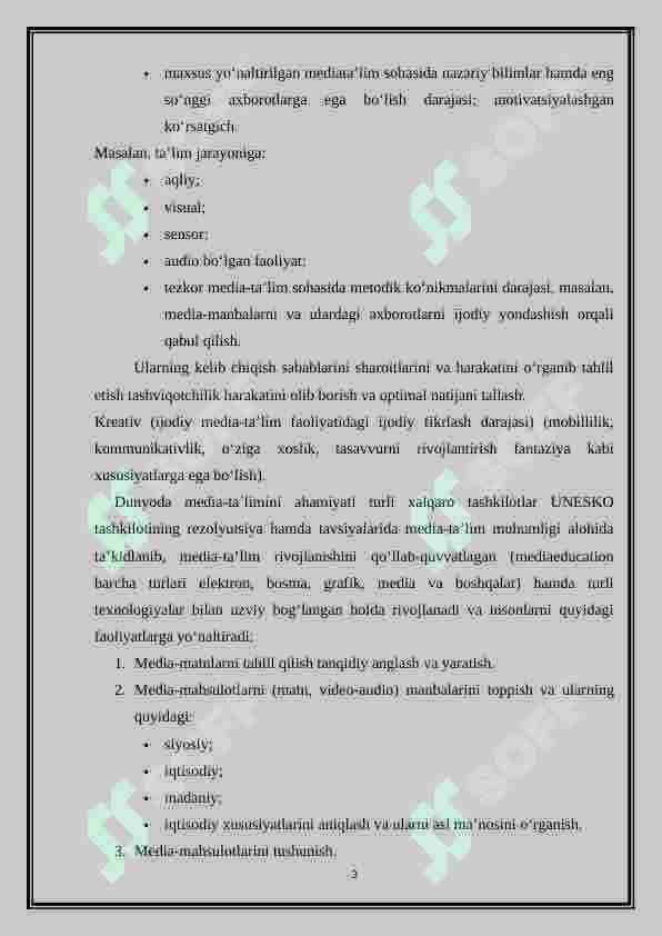 O’zbekiston ta’lim tizimida Media savodxonlik va axborot madaniyati 3