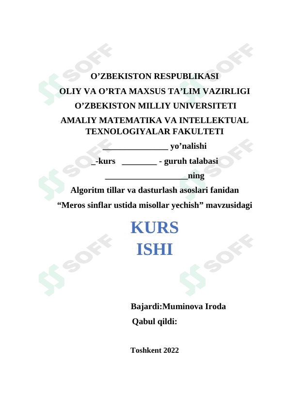 Meros sinflar va ular ustida amallar 1