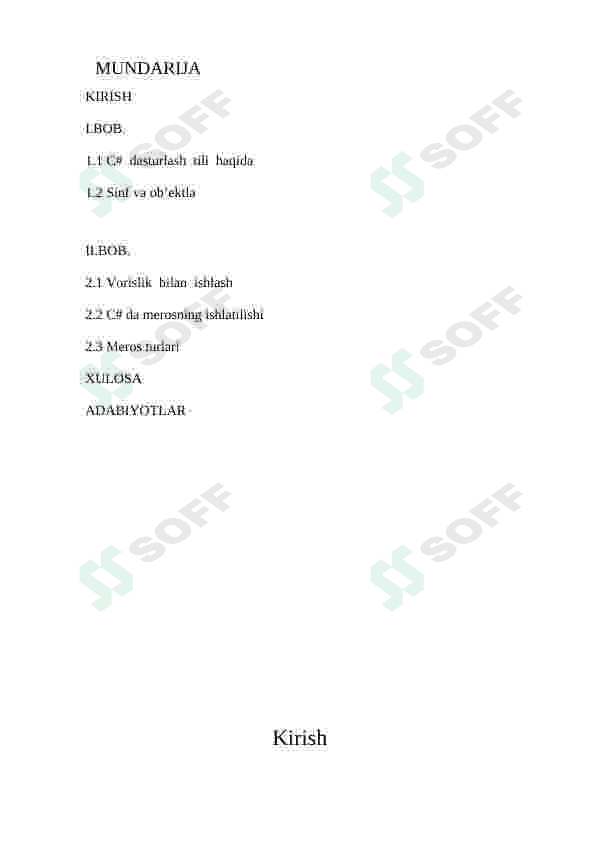 Meros sinflar va ular ustida amallar 2