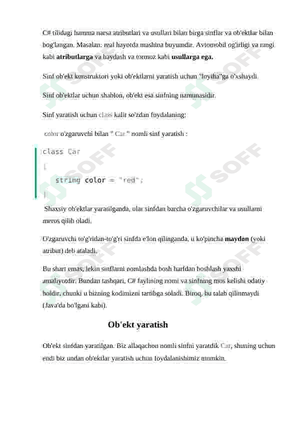 Meros sinflar va ular ustida amallar 5