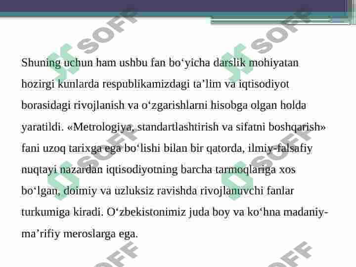 Metrologiya bo`yicha asosiy tushunchalar va ta`riflarni o`rganish 4