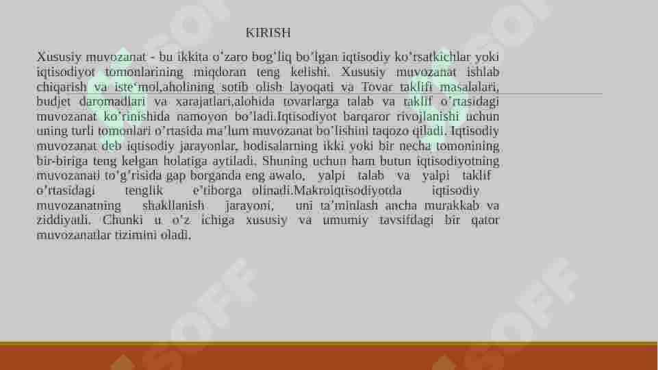 Xususiy muvozanat 3