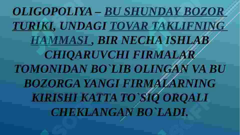 Oligopoliya bozorida muvozanat va raqobat strategiyalari 3