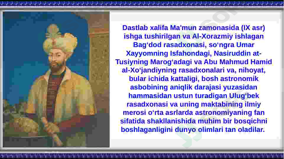 Mirzo Ulug'bek "To'rt ulus tarixi" 6