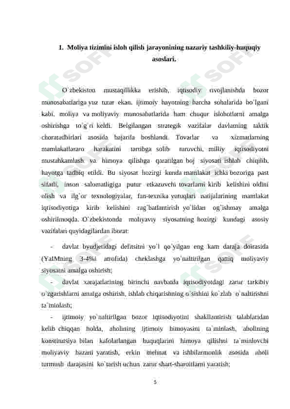 Moliya tizimini isloh qilishda innovatsiyalardan foydalanish. 5