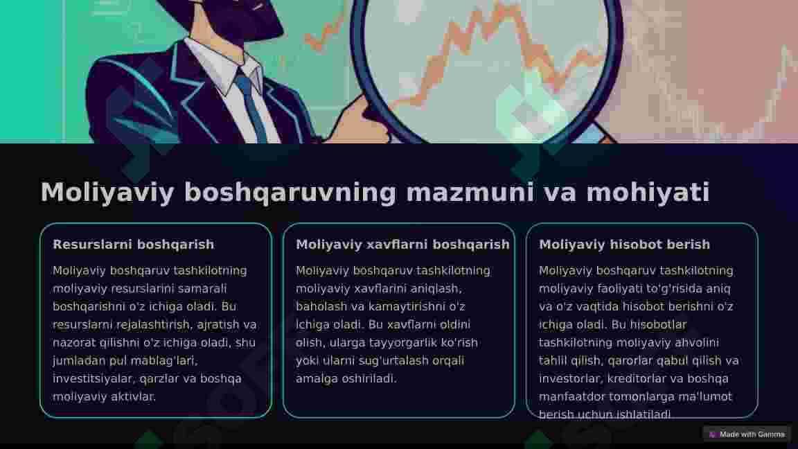 Moliyaviy boshqaruv 3