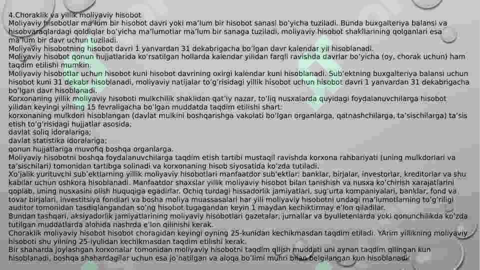 Moliyaviy hisobot 6