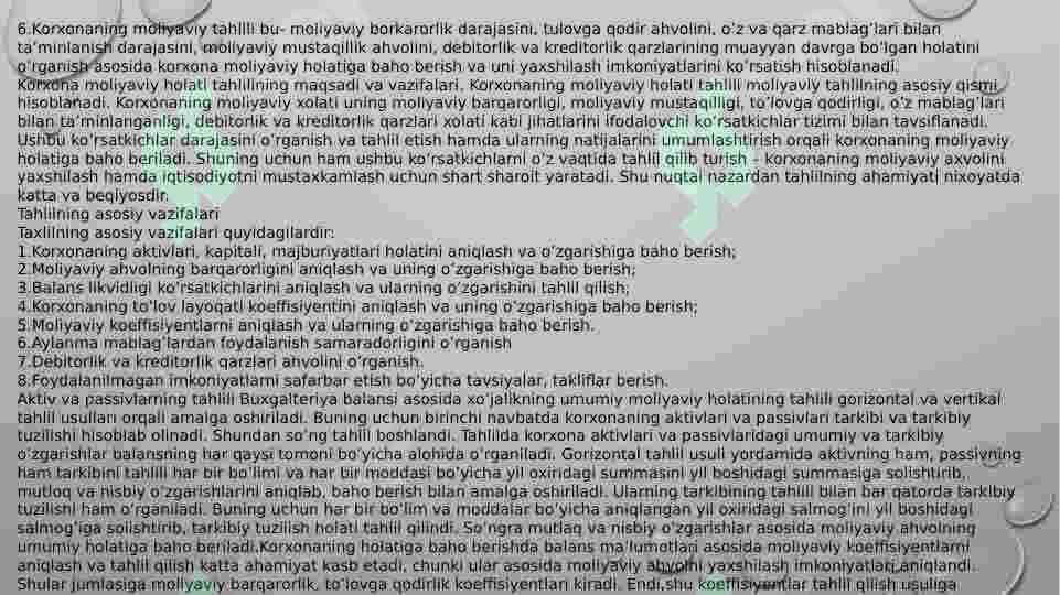 Moliyaviy hisobot 8