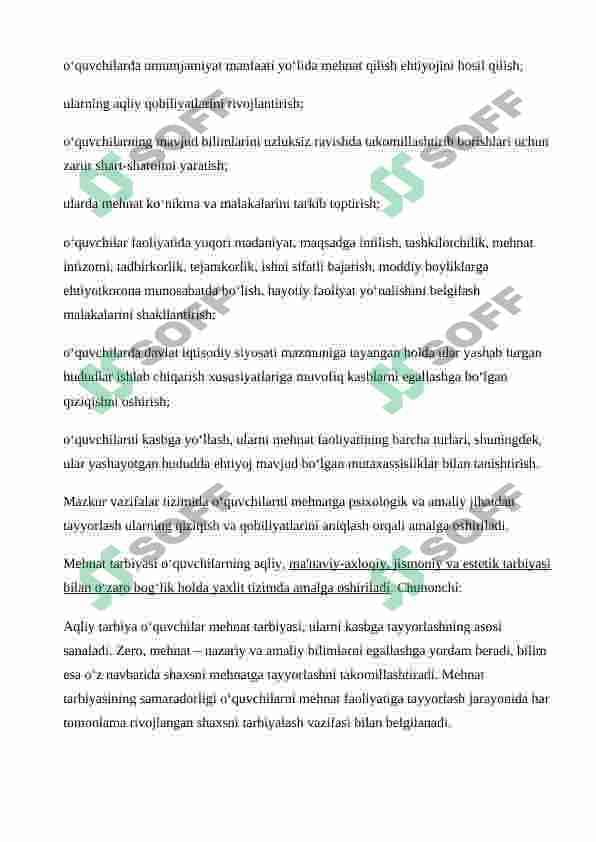SHAXS TARBIYASIDA MEHNAT TARBIYASINING O'RNI 5