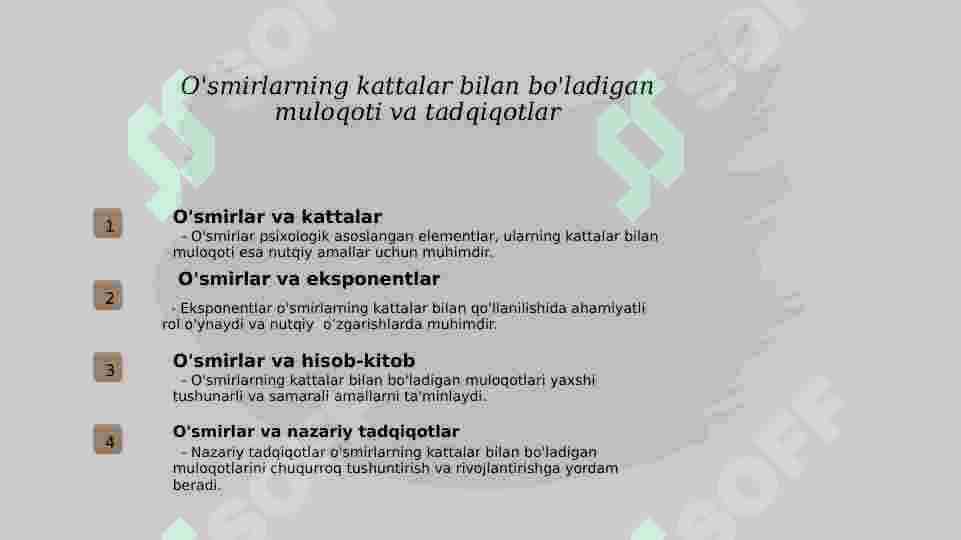 O'smirlarning kattalar bilan bo'ladigan muloqoti 5