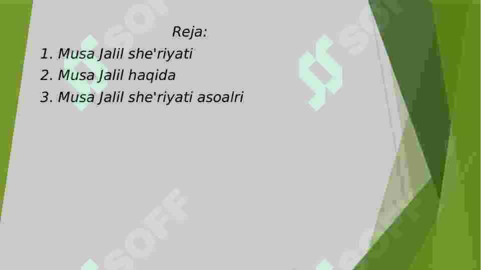 Musa Jalil she'riyati 2