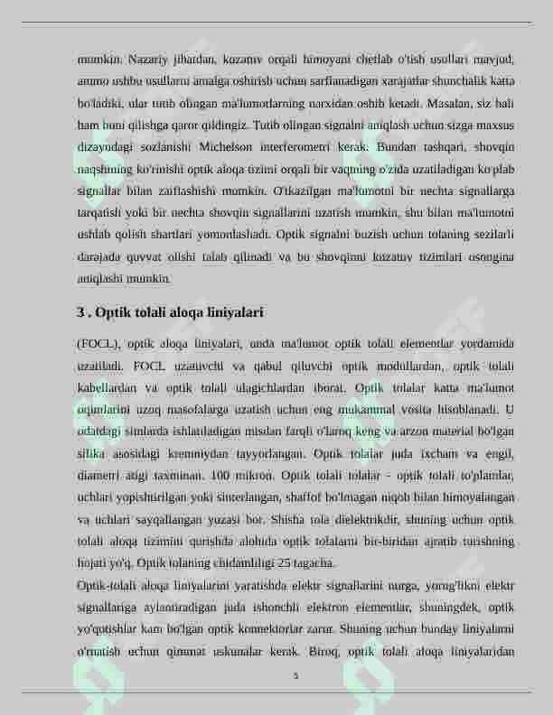 Abonent kirishining optik tolali tarmoqlarida EPON/GEPON texnologiyasi. 6